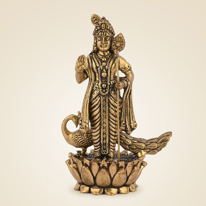 Pure Brass Lord Murugan 