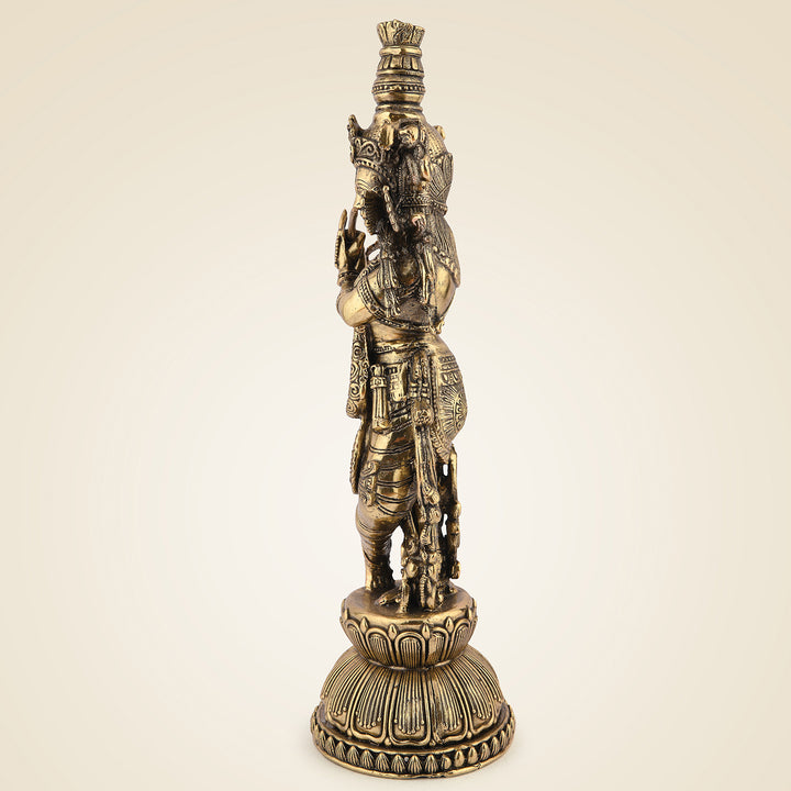 Pure Brass Krishna