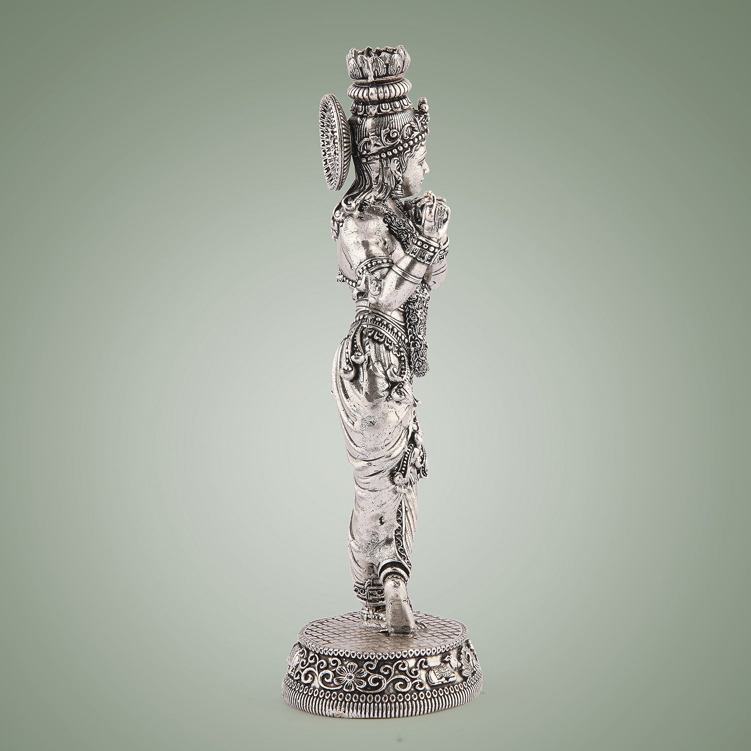 Pure Brass Krishna With Flute