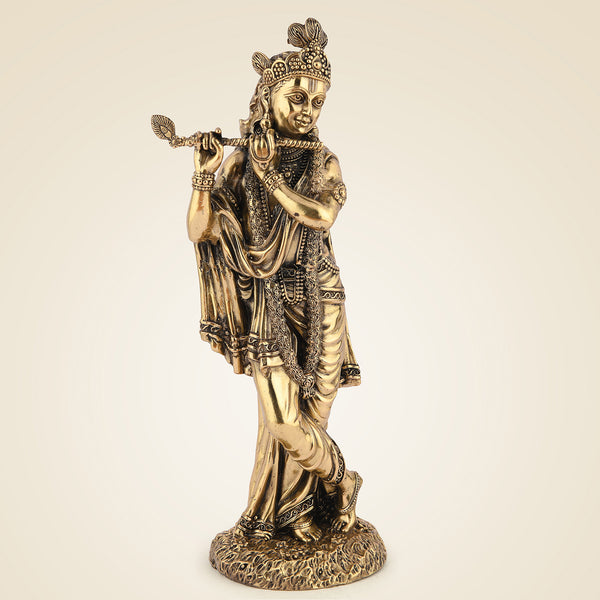 Pure Brass Krishna