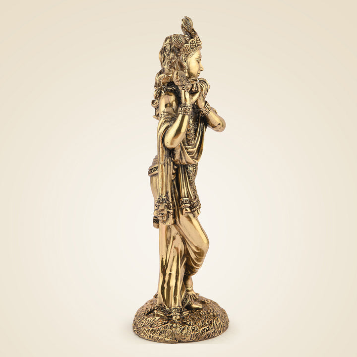 Pure Brass Krishna