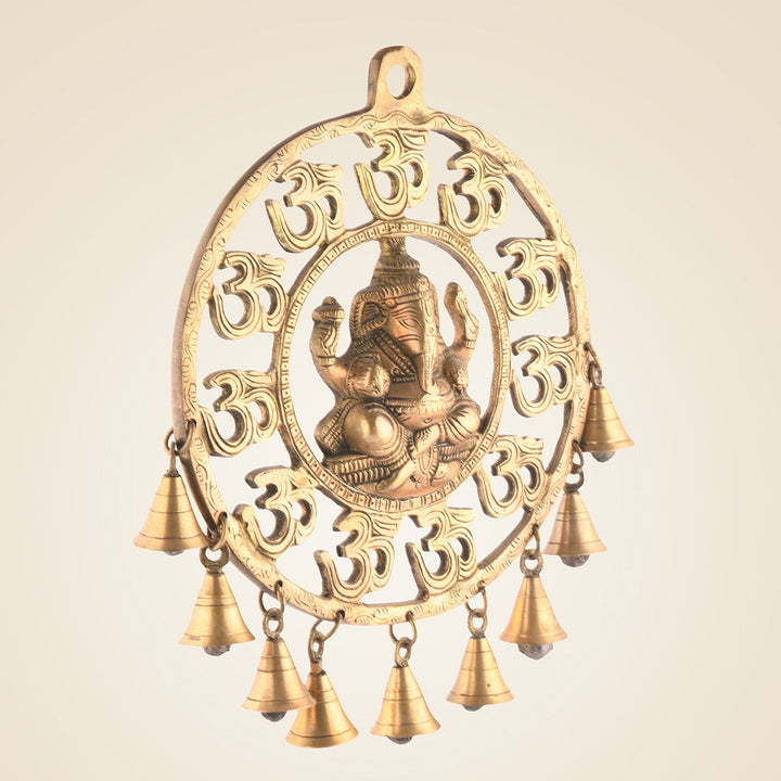 Pure Brass Ganpati Om Wall Hanging