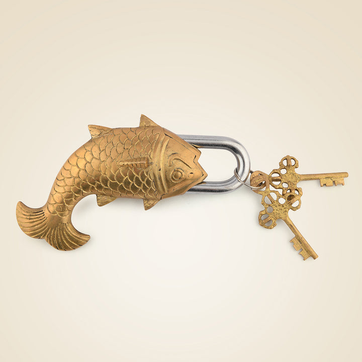 Pure Brass Fish Lock