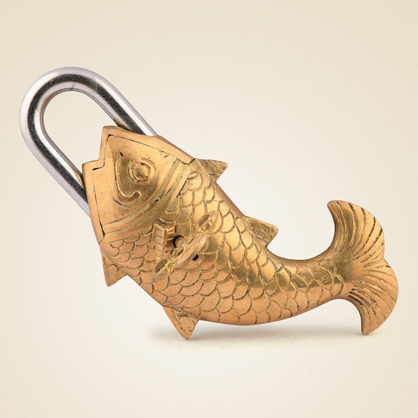 Pure Brass Fish Lock