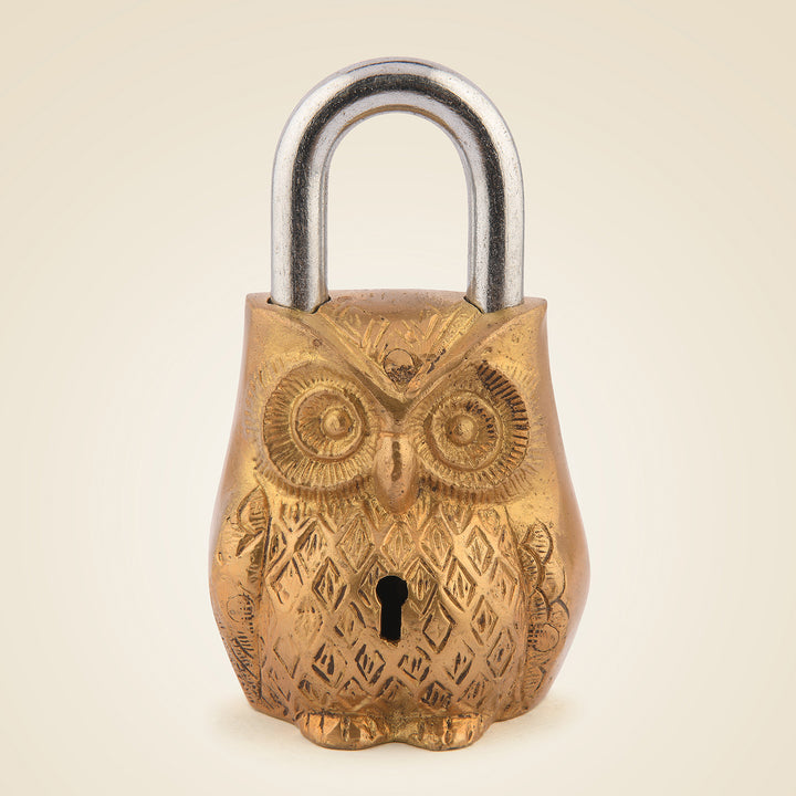 Pure Brass Owl Lock