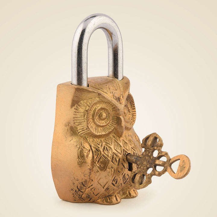 Pure Brass Owl Lock