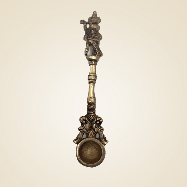 Pure Brass Hawan Spoon