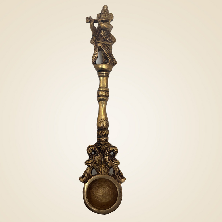 Pure Brass Hawan Spoon