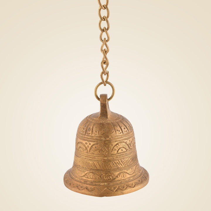 Pure Brass Mandir Bell With Chain