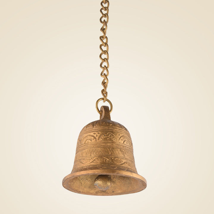 Pure Brass Mandir Bell With Chain