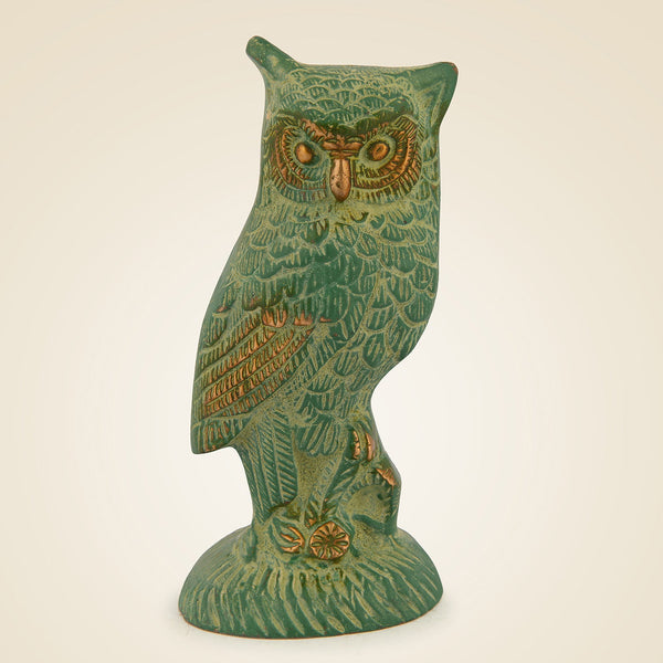 Pure Brass Antique Finish Brass Owl