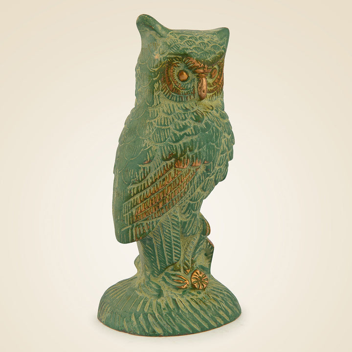 Pure Brass Antique Finish Brass Owl