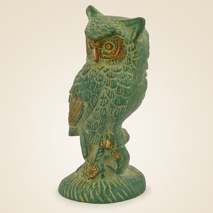 Pure Brass Antique Finish Brass Owl