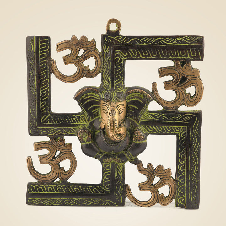 Pure Brass Ganesh Swastik