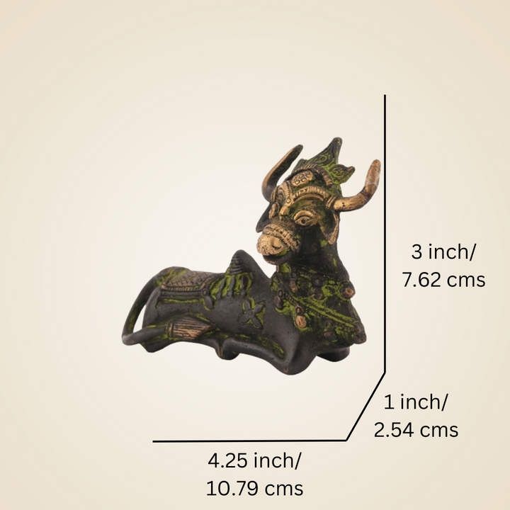 Pure Brass Antique Tribal Nandi