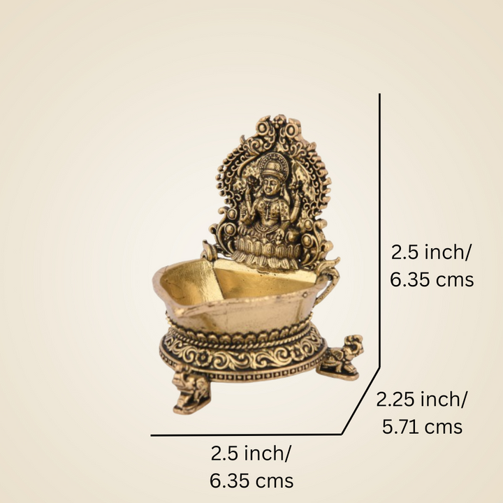 Pure Brass Laxmi Diya