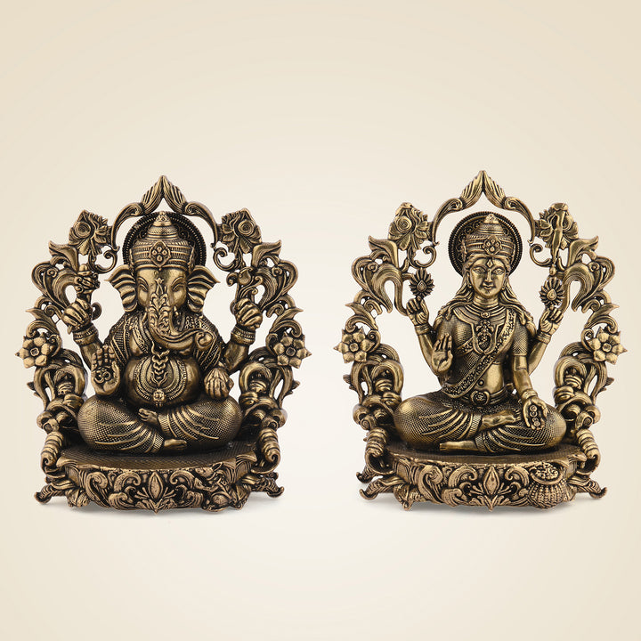 Pure Brass Laxmi Ganesh