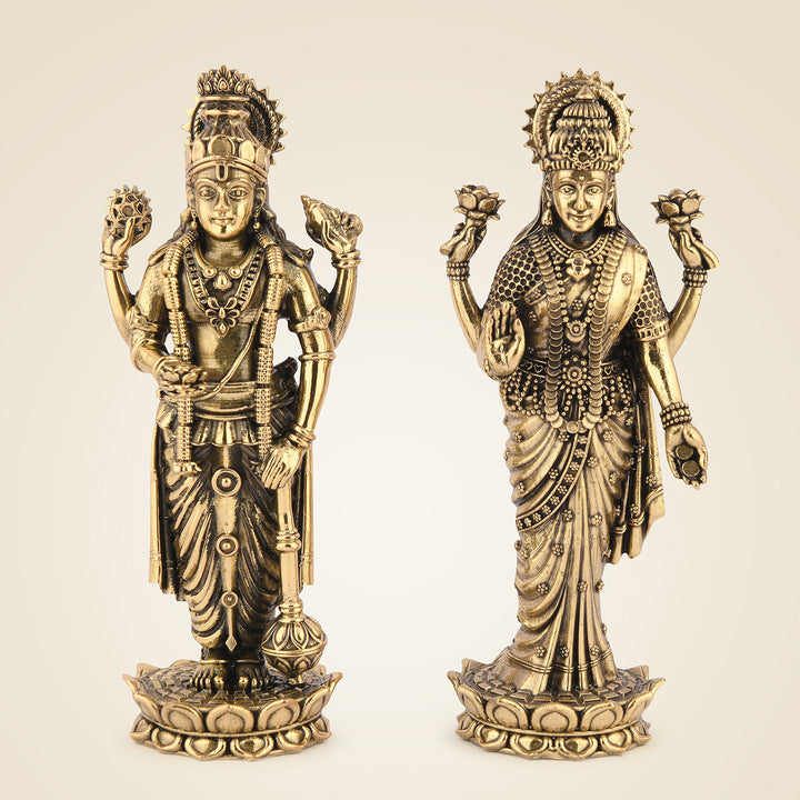 Pure Brass Vishnu Laxmi