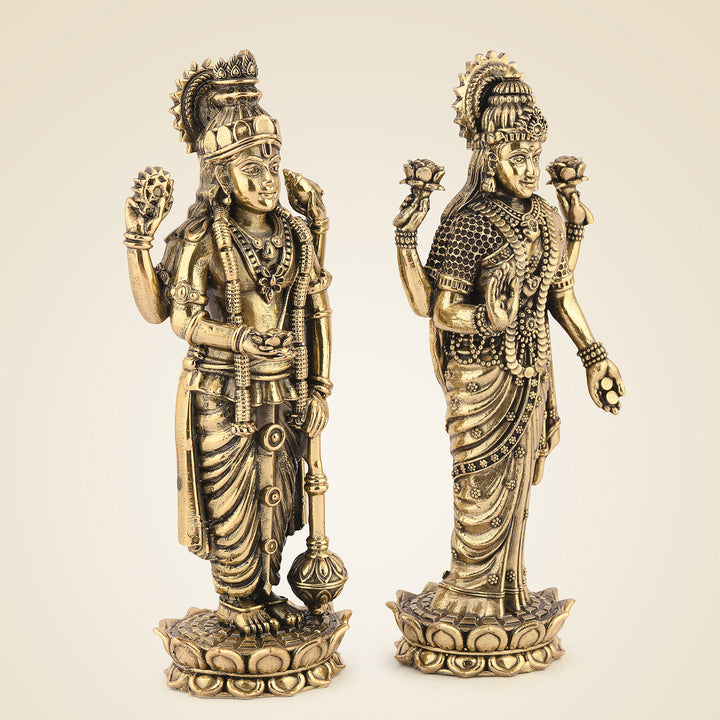 Pure Brass Vishnu Laxmi