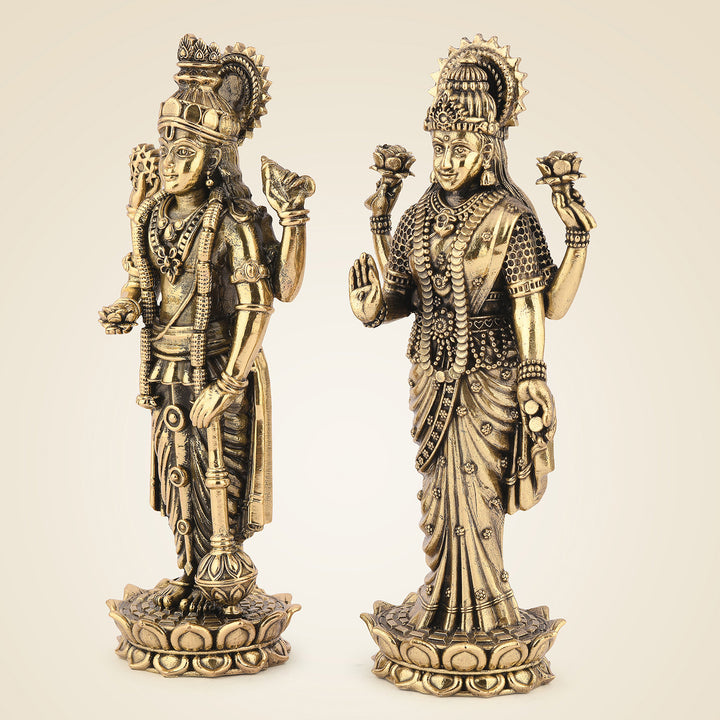 Pure Brass Vishnu Laxmi