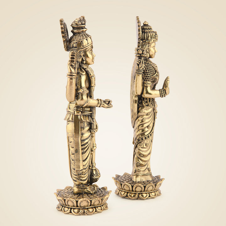 Pure Brass Vishnu Laxmi