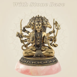 Panchmukhi Hanuman with Stone Base