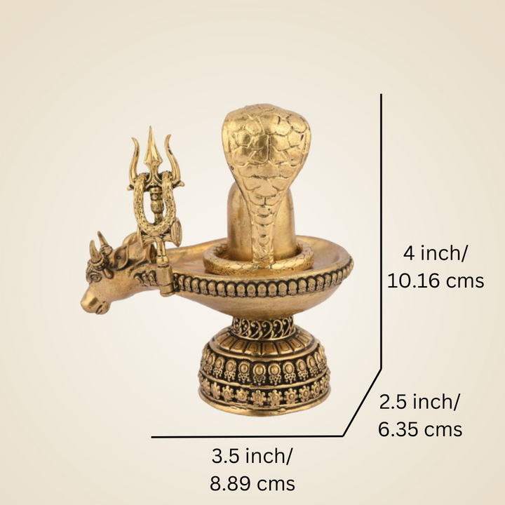 Pure Brass Shivalinga