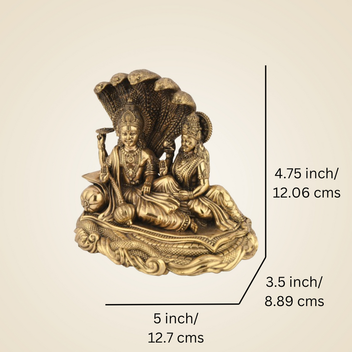 Pure Brass Vishnu Ji Sheshnaag