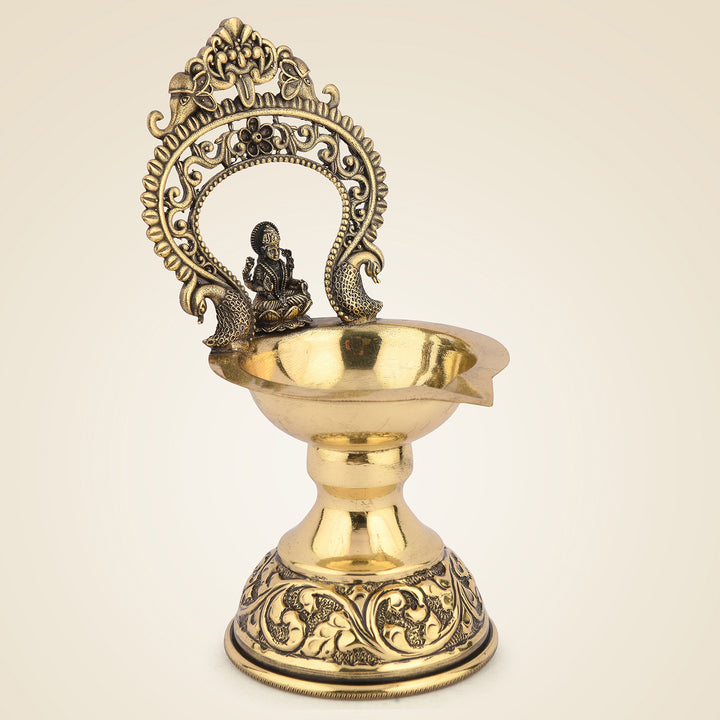 Pure Brass Laxmi Diya Lamp