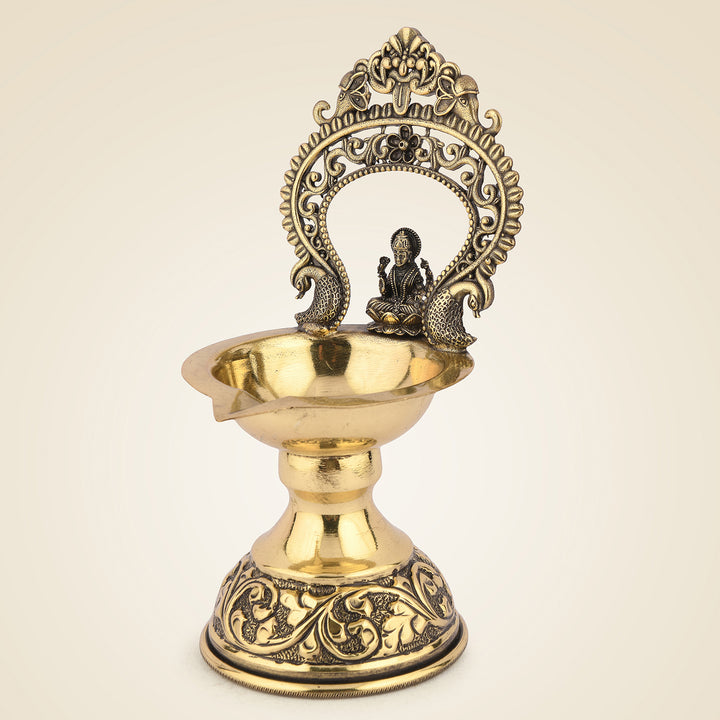 Pure Brass Laxmi Diya Lamp