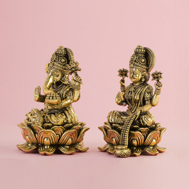 Brass Ganesh Laxmi