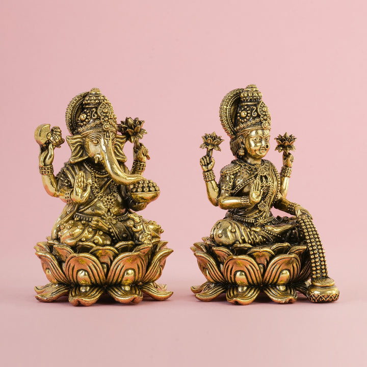 Brass Ganesh Laxmi