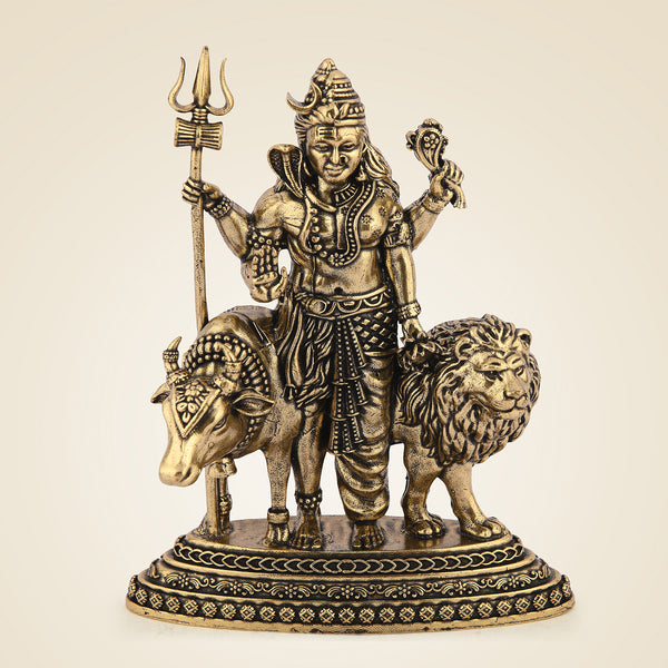 Pure Brass Ardhanarishvara