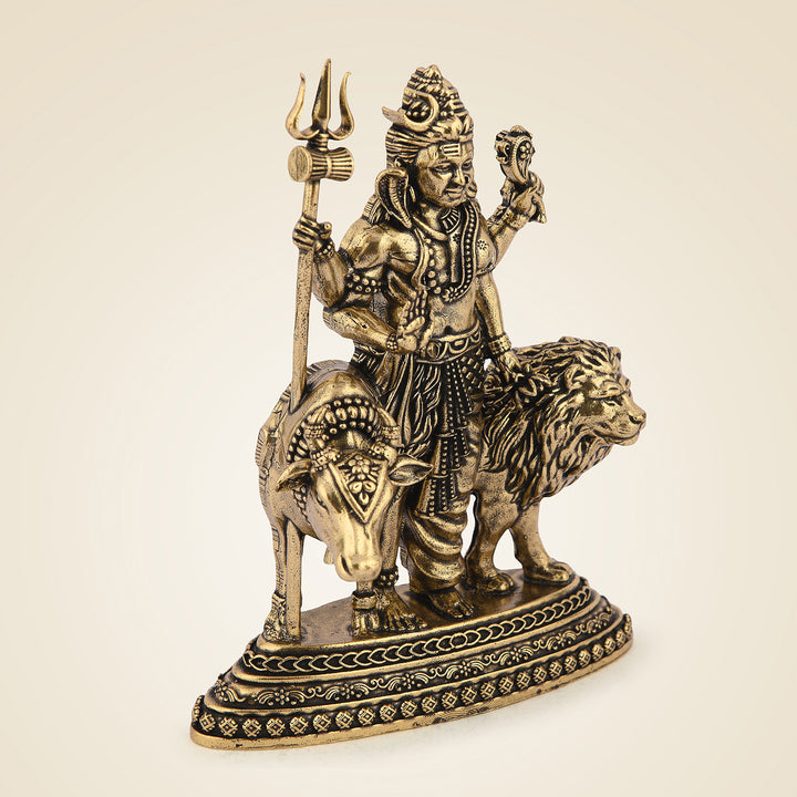 Pure Brass Ardhanarishvara