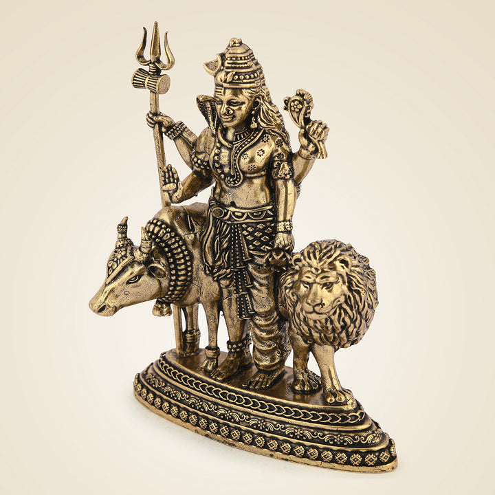 Pure Brass Ardhanarishvara