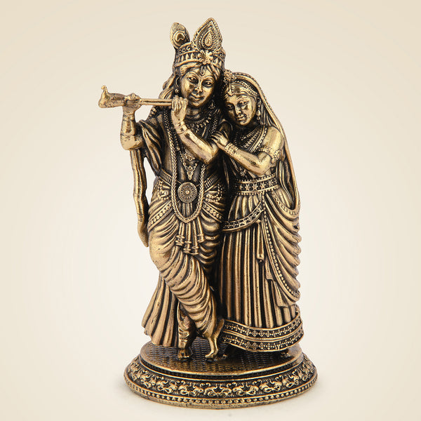 Pure Brass Radha Krishna