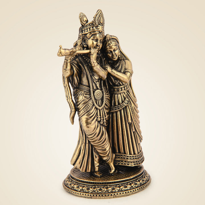 Pure Brass Radha Krishna