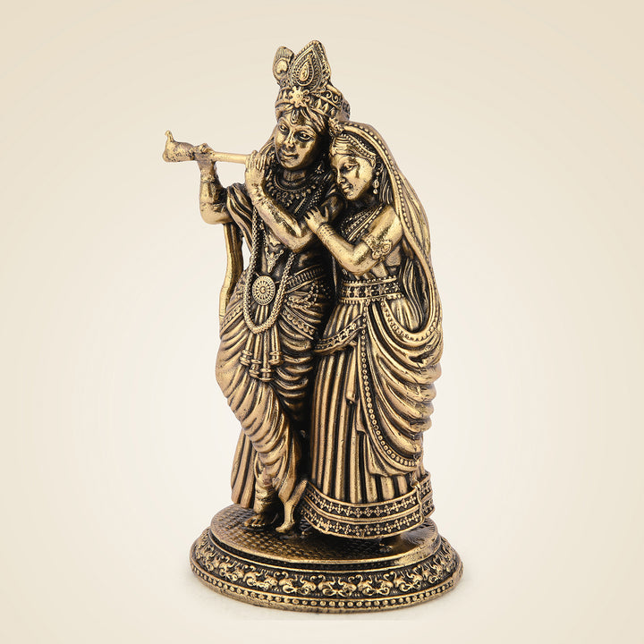 Pure Brass Radha Krishna