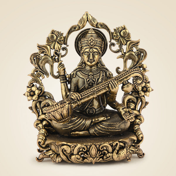 Pure Brass Saraswati Maa