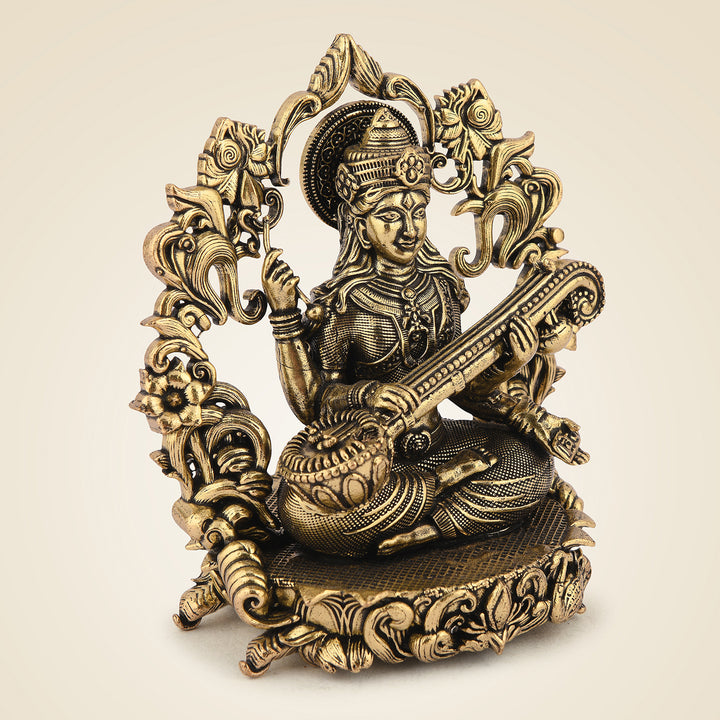 Pure Brass Saraswati Maa