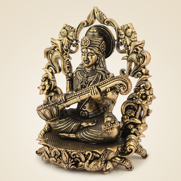 Pure Brass Saraswati Maa