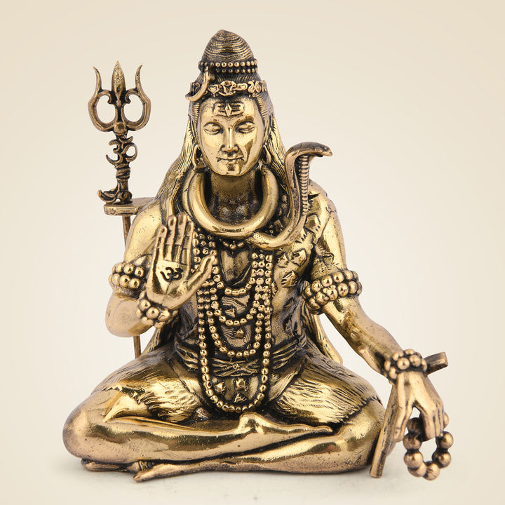 Pure Brass Shiva