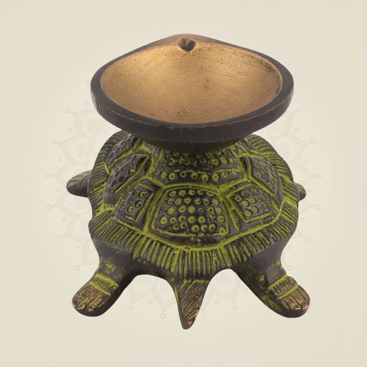 Antique Brass Tortoise Vastu Diya