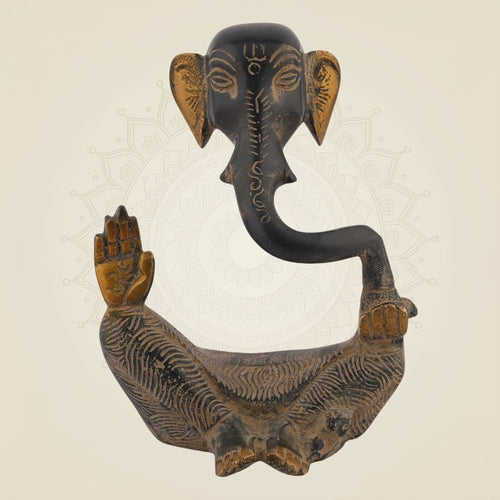 Antique Finish Lord Ganesha Brass Idol and Statue – 5.5"