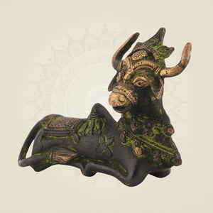 Antique Tribal Bull Statue