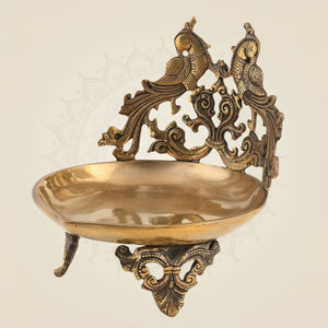 Traditional Peacock Design Diya