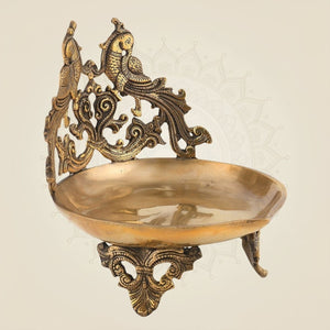 9 Inch Brass Oil Lamp