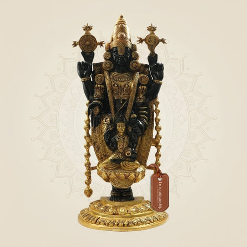 Big Size Brass Lord Venkateswara Standing Idol 33.5"– Tirupati Balaji Form