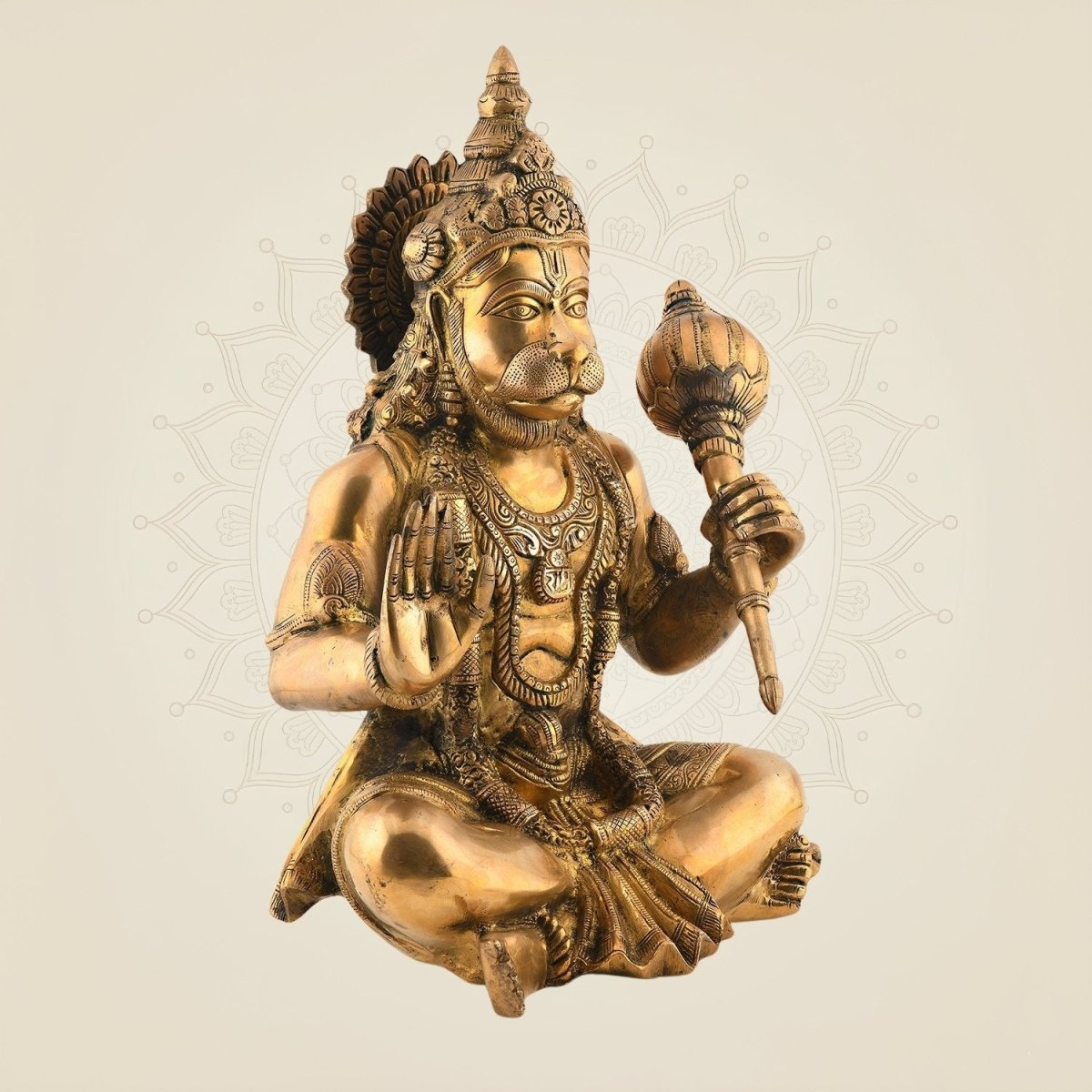 Brass Hanuman Ji Idol