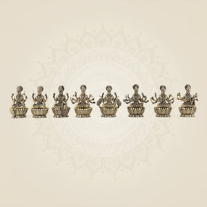 Brass Ashtalakshmi Idol Set